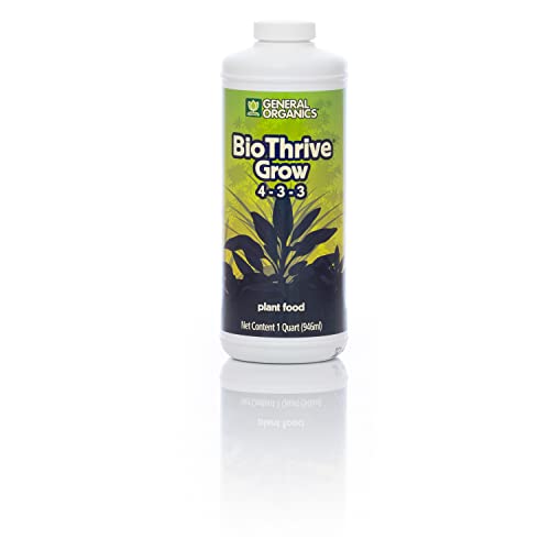 General Hydroponics General Organics BioThrive Grow, Plant Food, 4-3-3, 1 qt. - Image 2