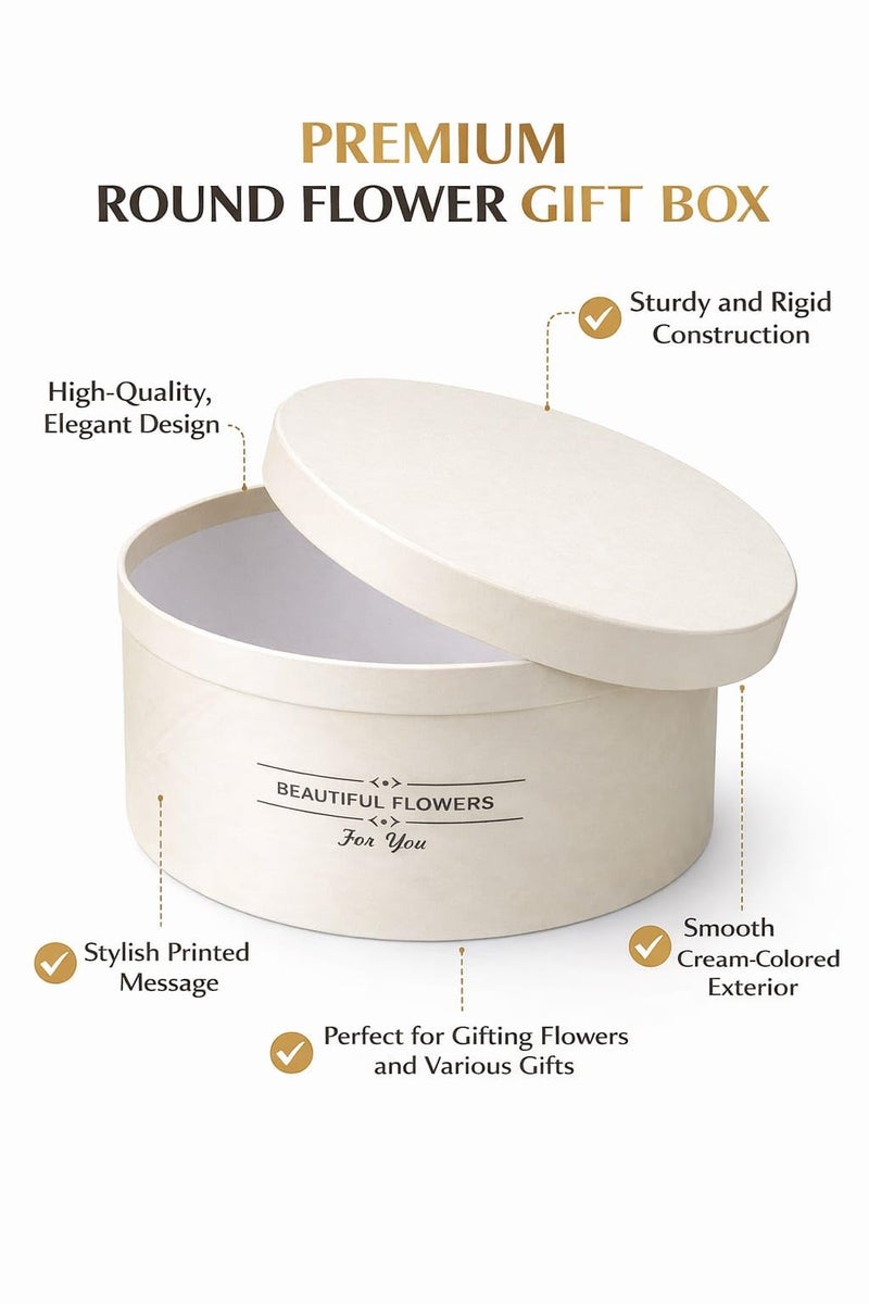 Multipurpose Round Empty Gift Box with Matching Lid - Image 4