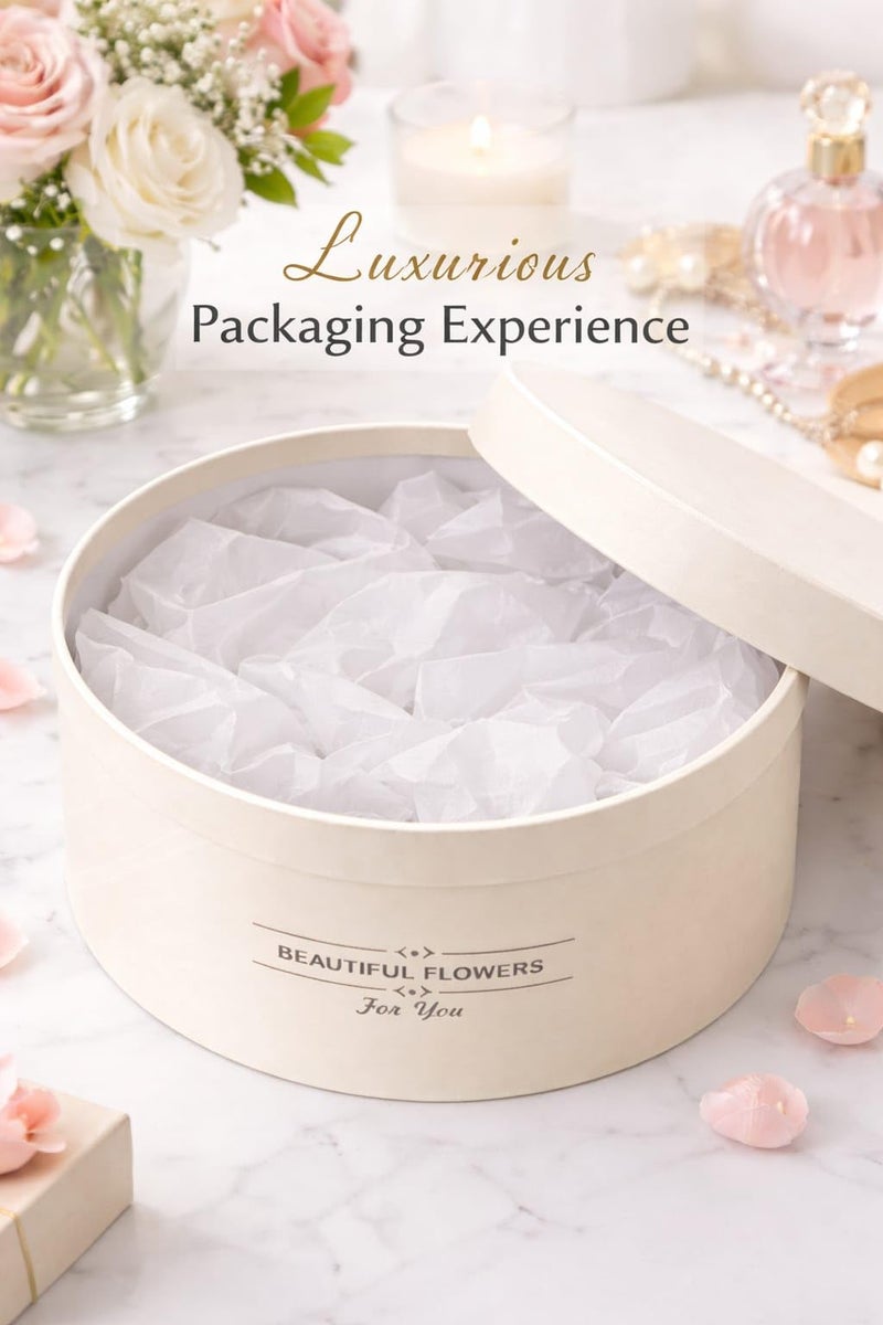 Multipurpose Round Empty Gift Box with Matching Lid - Image 2