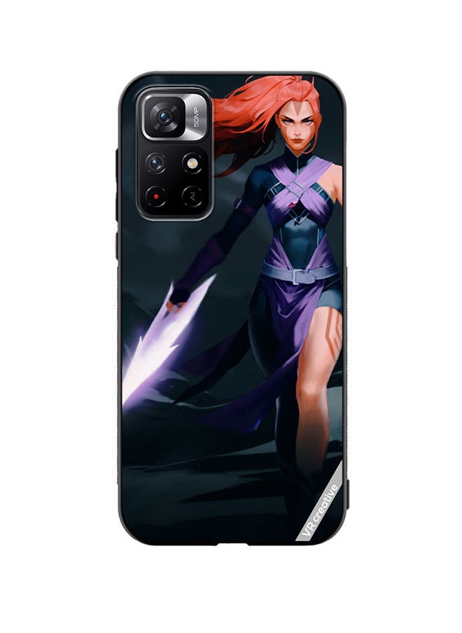 VR CREATIVE Protective Case Cover For Xiaomi Redmi Note 11T 5G Anti-Mage Lady Dota 2 Design Multicolour  - Image 1