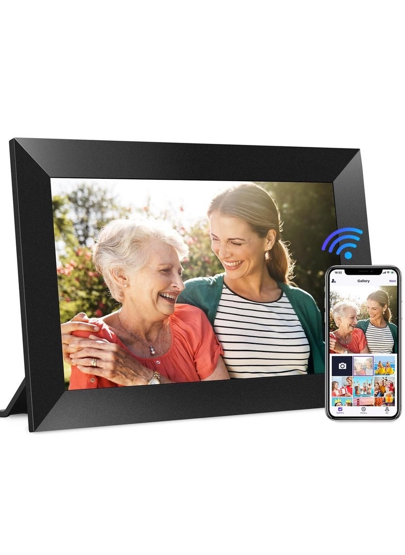 Generic Digital Picture Frame Touch Screen Display 10.1 Inch / Picture and Video Playing / JPG/PNG/HEIC/MP4/3GP/MOV / Instant Wireless Sharing / with speaker and High-Quality Sound  - Image 1