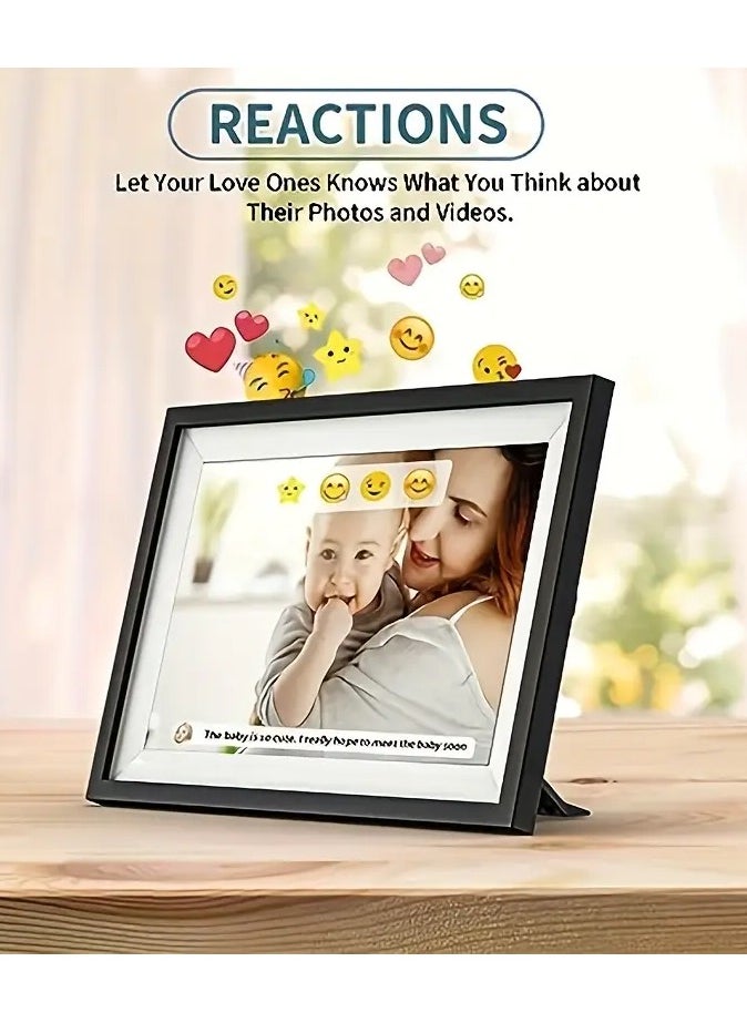 Generic Digital Picture Frame Touch Screen Display 10.1 Inch / Picture and Video Playing / JPG/PNG/HEIC/MP4/3GP/MOV / Instant Wireless Sharing / with speaker and High-Quality Sound  - Image 4