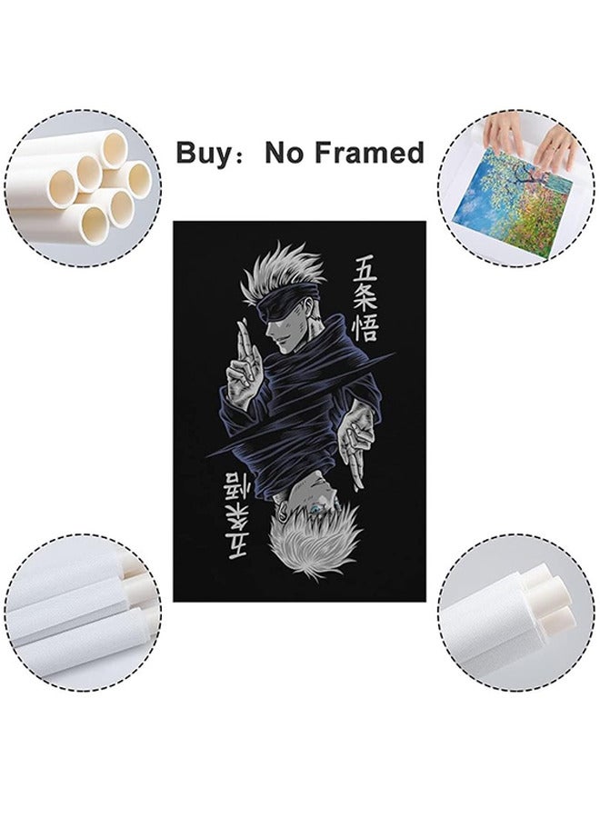 Anime Jujutsu Gojo Satoru Poster Canvas Wall Art Painting Posters Decoration Room Decor 30x40cm - Image 2