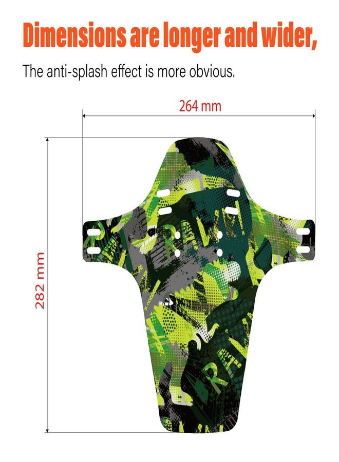 CNC Mountain Bike Fender,MTB Mud Guard,2PCS Front and Rear Bike Mudguard Fits 26", 27.5", 29" Bicycle/Road/Kids/Fat Bike Fork. (KX) - Image 2