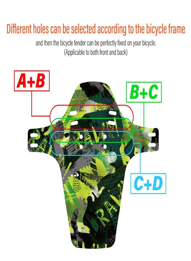 CNC Mountain Bike Fender,MTB Mud Guard,2PCS Front and Rear Bike Mudguard Fits 26", 27.5", 29" Bicycle/Road/Kids/Fat Bike Fork. (KX) - Image 3