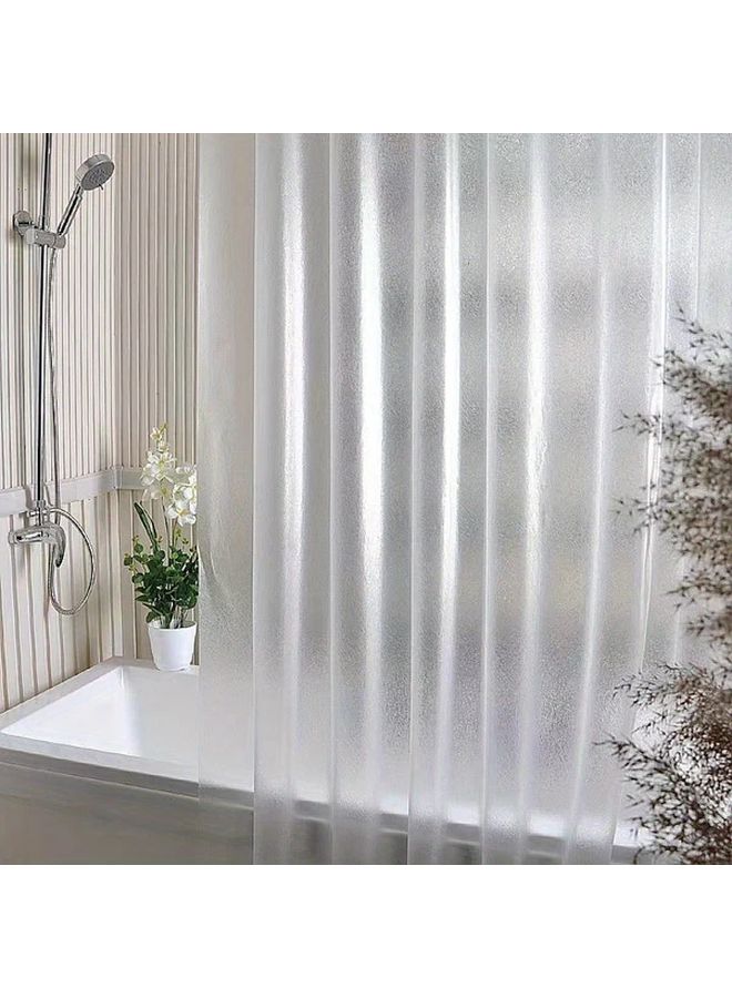 Clear Shower Curtain Liner 78 74 Inch With 12 Hooks And 3 Magnets - Image 5