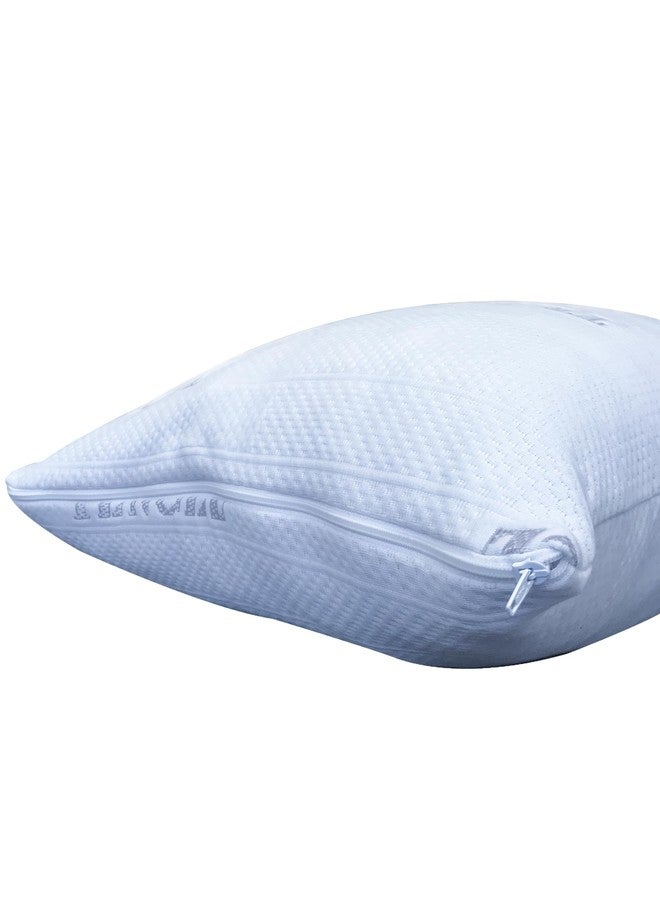 Arc4life Adjustable Memory Foam Neck Pillow Cooling Fabric Queen - Image 3