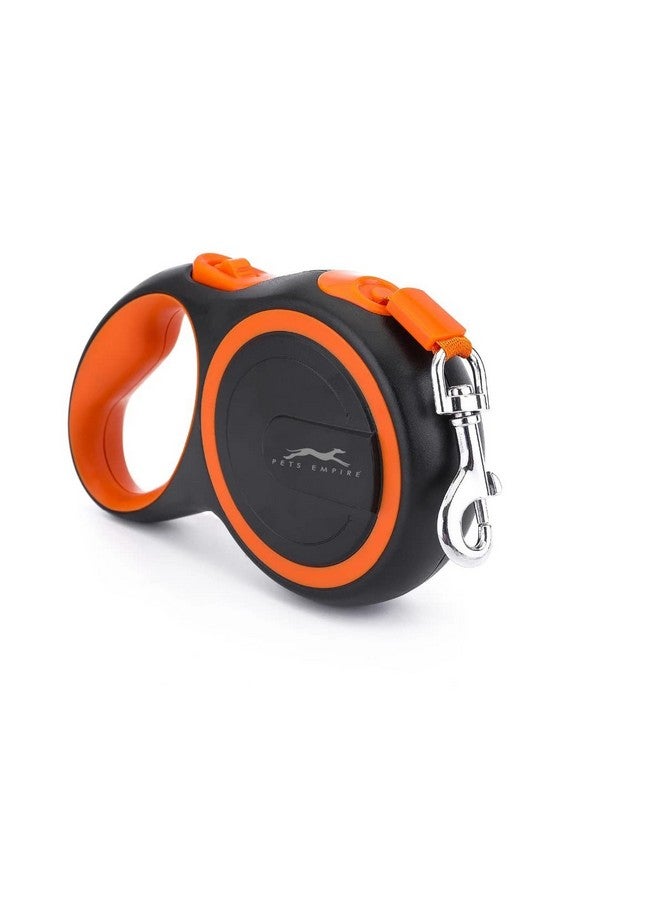 Pets Empire Retractable Dog Leash, 8M/16Ft Walking Jogging Training Leash With Polyester Tape For Medium To Large Dog Up To 50Kg/110Lbs, With Hand Grip And One Button Brake & Lock Orange Color  - Image 5