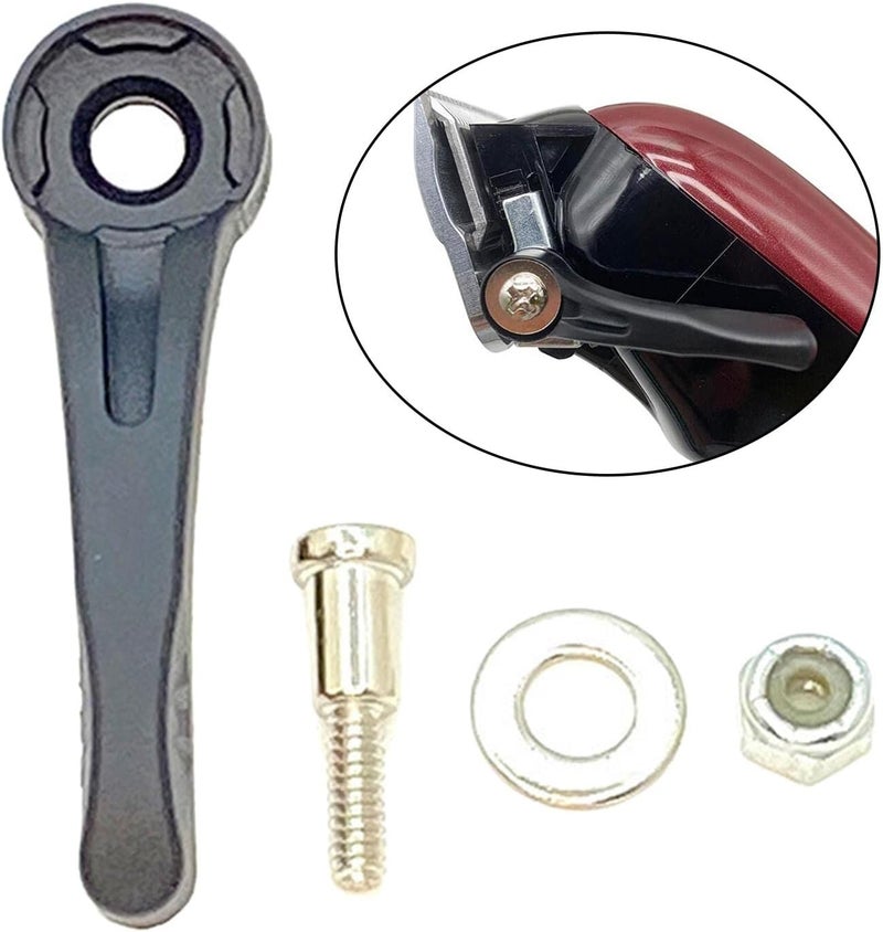 klarako Electric Hair Clipper Blade Adjustment Lever for 8148 8591 Assemble Haircut Kit Black  Black - Image 5