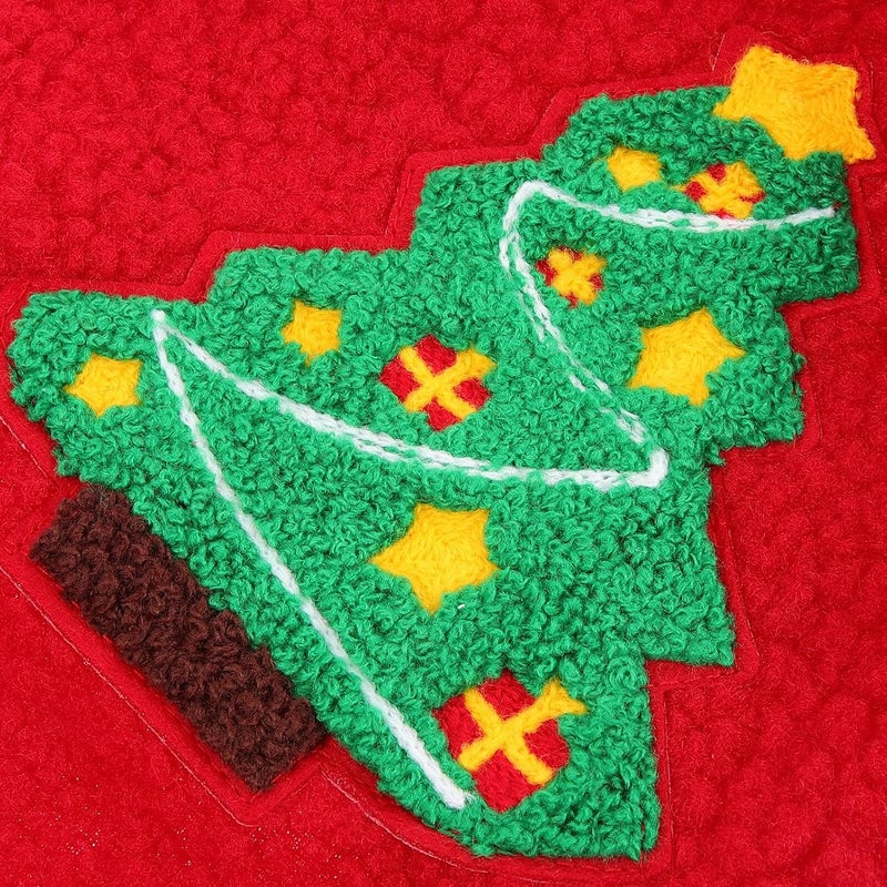 Christmas Dog Clothes Windproof Thick Plush Xmas Pet Costume Crimson Extra Large Winter Warm Puppy Garment for Holiday Party - Image 3