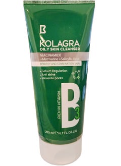 KOLAGRA Oily Skin Cleanser With Niacinamide, Matmarine & Salicylic Acid 200ml  - Image 1