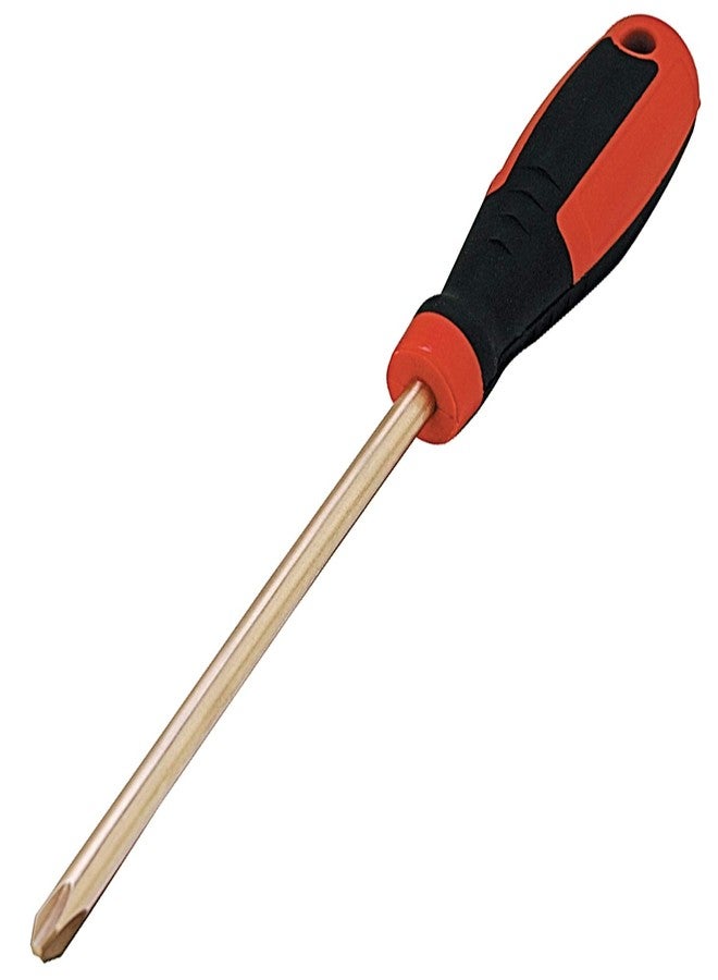 CS Unitec | Copper-Beryllium Phillips Head Industrial Screwdriver | Non-Sparking, Non-Magnetic, Corrosion Resistant | 3.5mm Tip x 4" Round Shank, TUV Certified - Image 1
