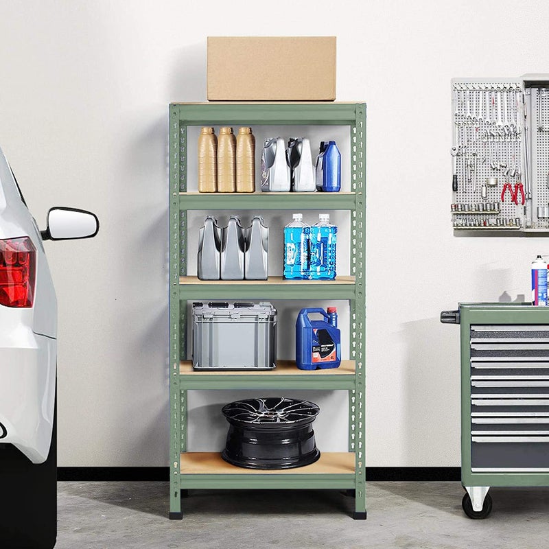 STAR WORK Adjustable Racking Shelves Multipurpose Storage RackFREE Drawer Shelf Liner 30 X 60 CM 5 sheet 5 SECTION Olive 63 x 24 x 12 INCH H x W x DCrc Mild SteelHigh Desnity MDFGreen - Image 4