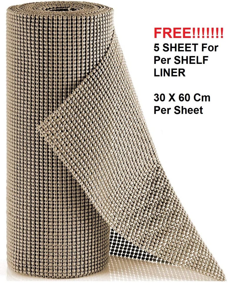 STAR WORK Adjustable Racking Shelves Multipurpose Storage RackFREE Drawer Shelf Liner 30 X 60 CM 5 sheet 5 SECTION Olive 63 x 24 x 12 INCH H x W x DCrc Mild SteelHigh Desnity MDFGreen - Image 3