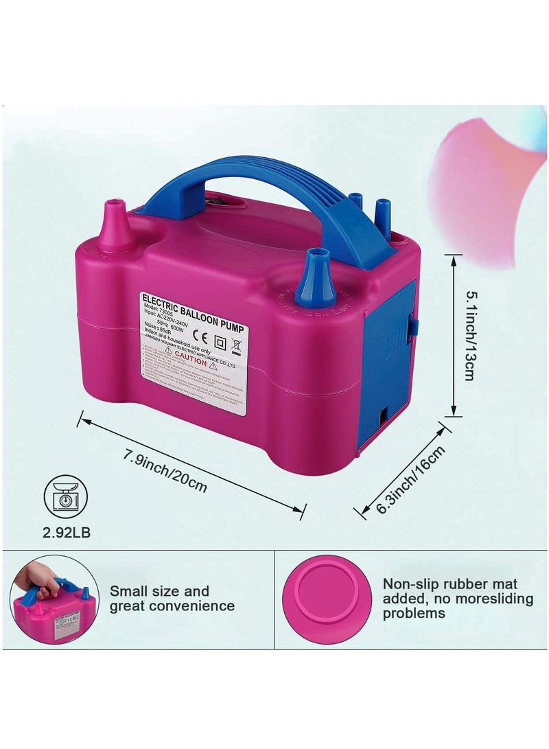 Toshionics Electric Air Balloon Pump Portable Inflator 2 Modes Dual Nozzle Automatic Balloon Inflator Blower Machine For Party Decoration - Image 5