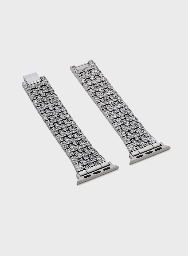 Ginger Jeweled Stone Strap For Apple Watch -38Mm/40Mm