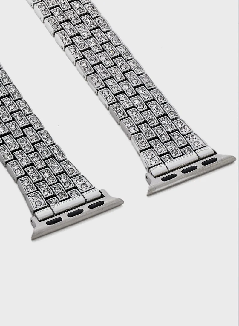 Ginger Jeweled Stone Strap For Apple Watch -38Mm/40Mm