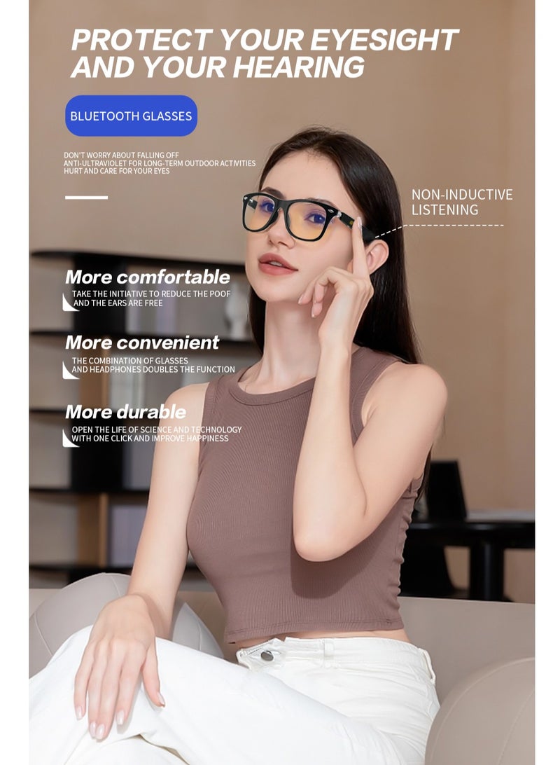 جولف لينك نظارات ذكية MZ08 بلوتوث مكبر صوت لاسلكي سماعة رأس نظارات ذكية نظارات شمسية موسيقى بيضاء - Image 3