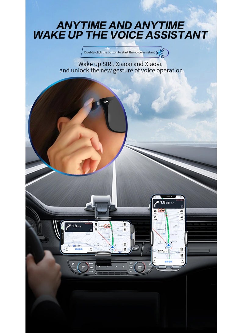 جولف لينك نظارات ذكية MZ08 بلوتوث مكبر صوت لاسلكي سماعة رأس نظارات ذكية نظارات شمسية موسيقى بيضاء - Image 4