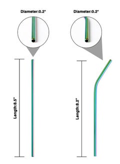 INKBIRD Reusable Metal Straw 10 PCS Portable Stainless Steel Drinking Straws 2 Cleaning Brush and Travel Case Included  - Image 3