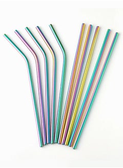 INKBIRD Reusable Metal Straw 10 PCS Portable Stainless Steel Drinking Straws 2 Cleaning Brush and Travel Case Included  - Image 2