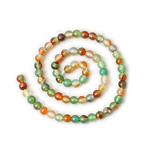 CHEAVIAN 60PCS 6mm Peacock Agate Round Loose Beads for Jewelry Making DIY Materials 1 Strand 15" - Image 2