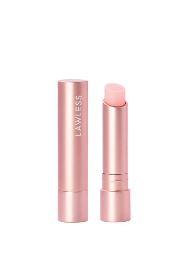 LAWLESS BEAUTY Forget the Filler Lip-Plumping Line-Smoothing Tinted Lip Balm - Pink Marshmallow - Image 1