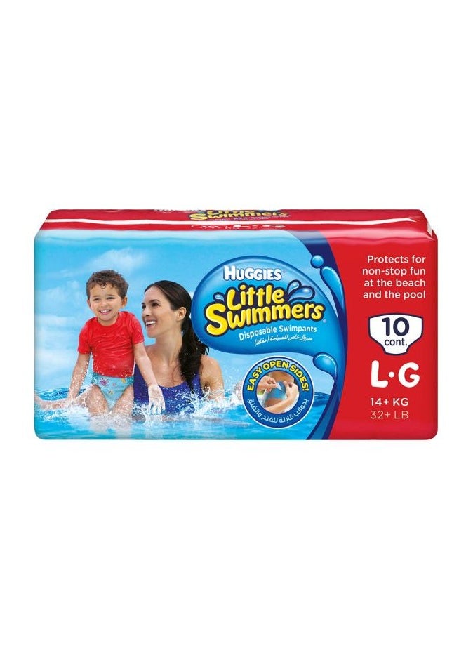 Huggies Huggies Little Swimmers Diapers Large 14+ kg Pack of 10 