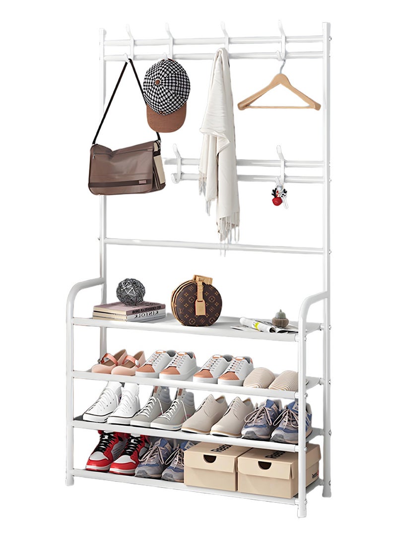 Shoe Rack Simple Multi-layer Household Strong Bedroom Shoe Rack Multi-function Rack Dormitory Shoe Rack Large Capacity Shoe Rack 80*25.5*152.5cm  - Image 1
