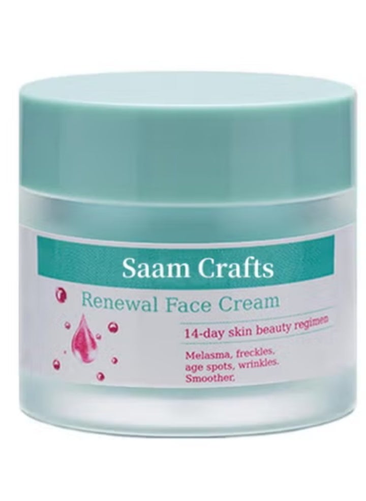 Saam Crafts Saam -Crafts Face Cream，Saam -Crafts Cosmetics Cream Dark Spots Cream,Saam Renewal Face Cream  for Melasma and Freckles Treatment for All Skin Types,Anti-wrinkle Face Cream,Korean Saam -Crafts Renewal Face Cream -50g - Image 5
