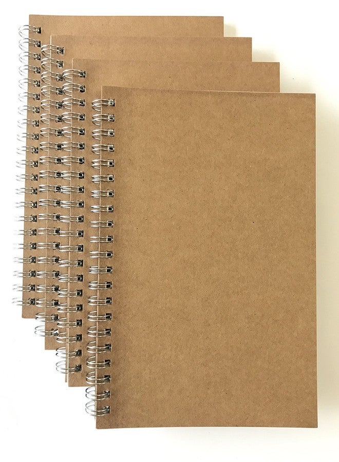 VEEPPO 4 Pack Spiral Notebooks B5/A5 Graph Grid/Dot Grid/Daily Planner (A5-4 Pack 5mm Dot Grid) - Image 1