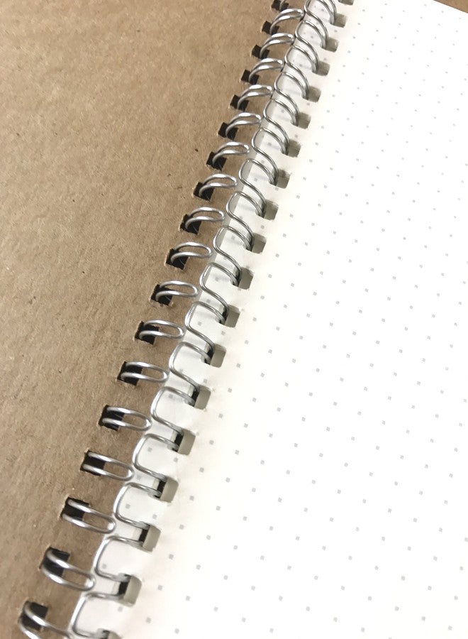 VEEPPO 4 Pack Spiral Notebooks B5/A5 Graph Grid/Dot Grid/Daily Planner (A5-4 Pack 5mm Dot Grid) - Image 3