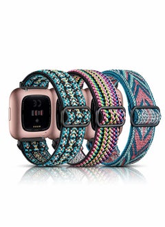Y&D Elastic Bands Compatible with Fitbit Versa 2, Adjustable Soft Stretchy Loop Bracelet Watch for Women Men  - Image 1