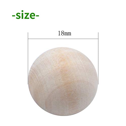 Jdesun 100 Pieces Unfinished Wooden Balls, Mini Round Craft Balls for DIY Projects, Kids Arts and Craft Supplies, 0.7 Inches Diameter. - Image 4