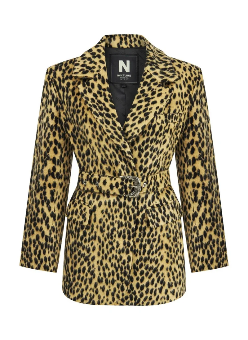 Nocturne Leopard Patterned Jacket