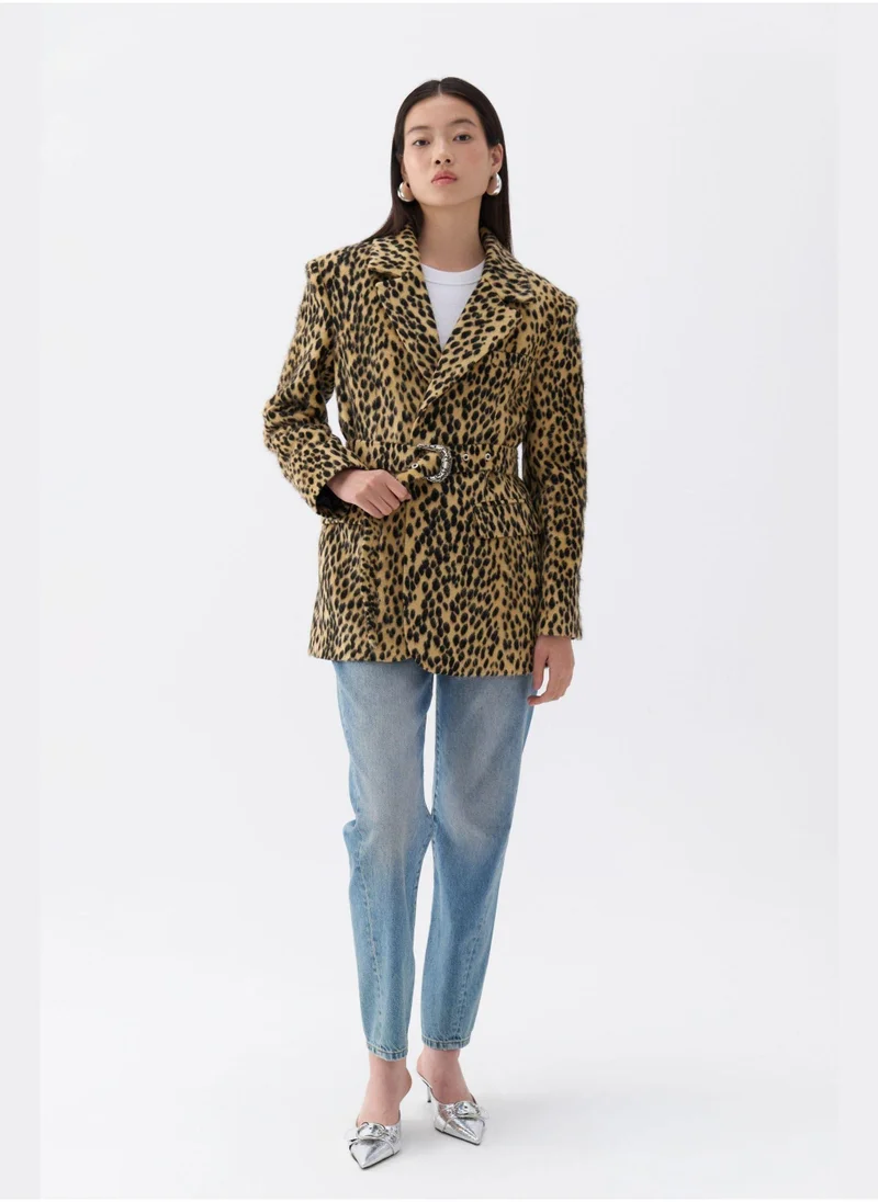 Nocturne Leopard Patterned Jacket