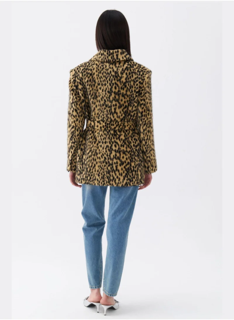 Nocturne Leopard Patterned Jacket
