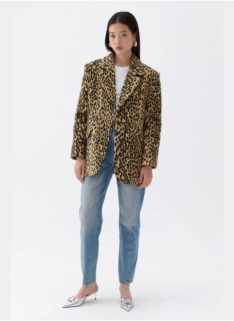 Nocturne Leopard Patterned Jacket