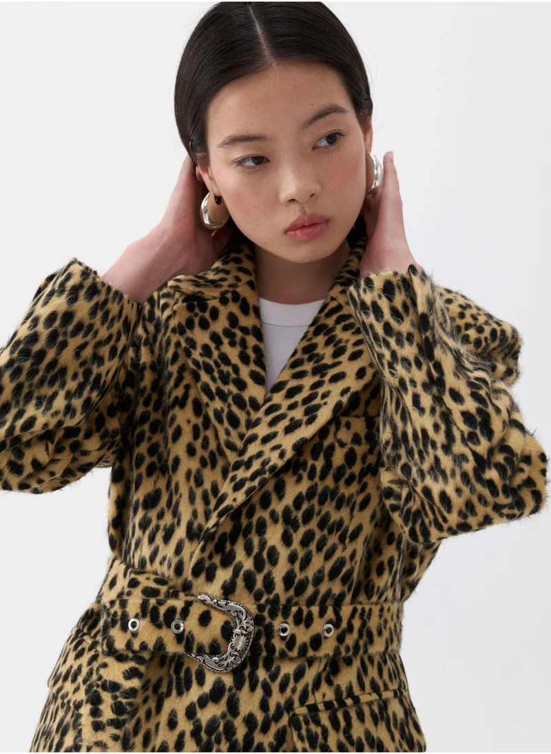 Nocturne Leopard Patterned Jacket