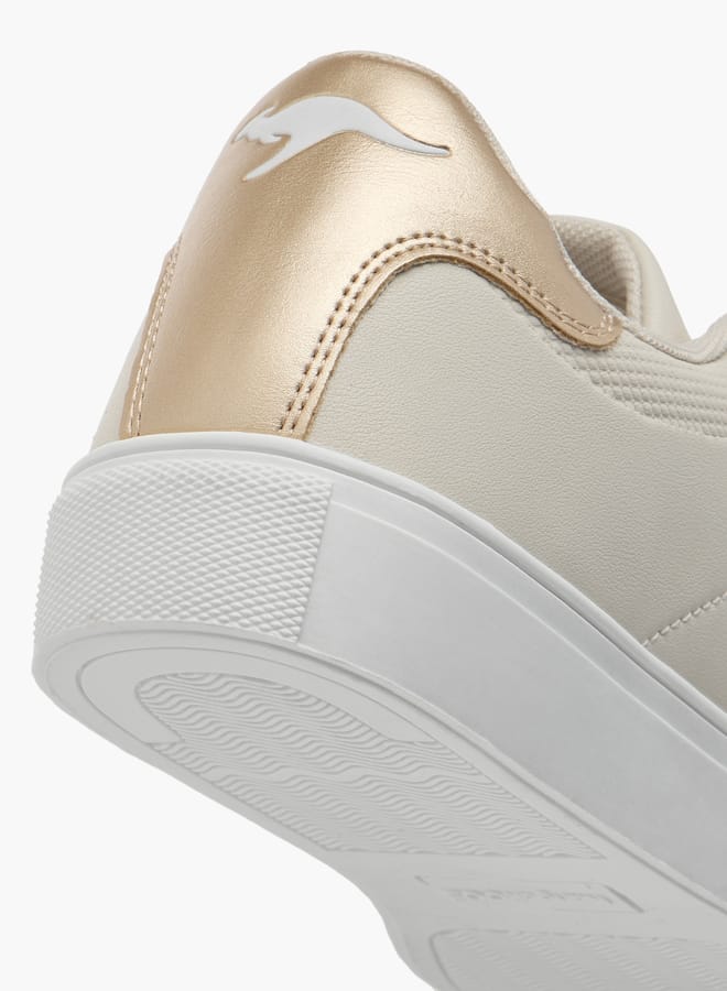 kangaROOS Women's Panelled Slip-On Sports Shoes With Metal Accent - Image 5