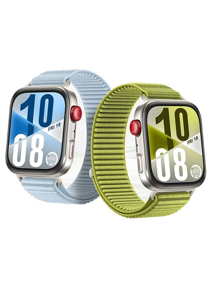 2Pcs Nylon Bands Compatible with Huawei Watch Fit 4/4 Pro/3 Smartwatch Replacement Sport Watch Strap Men Women Wristband for Huawei Watch Fit 4/4 Pro/3 Band - Image 1