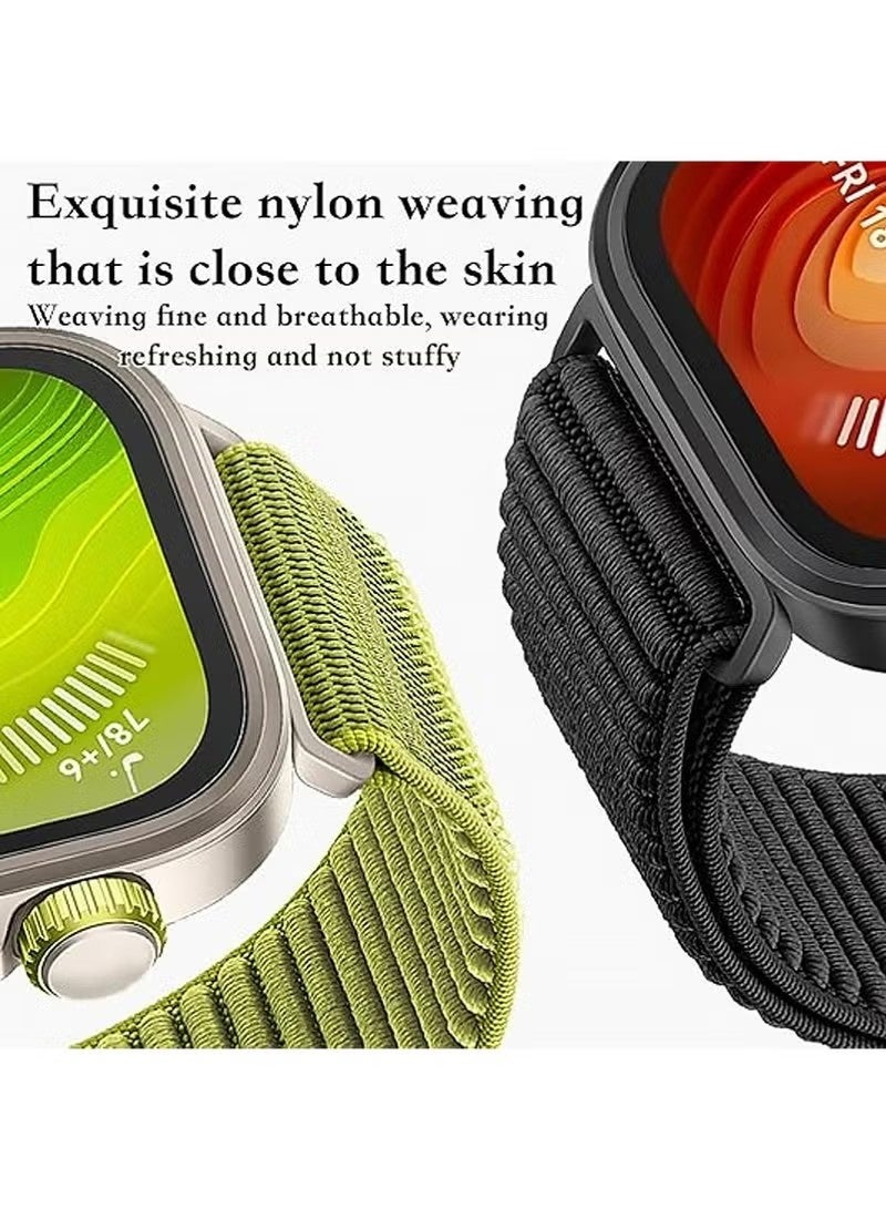2Pcs Nylon Bands Compatible with Huawei Watch Fit 4/4 Pro/3 Smartwatch Replacement Sport Watch Strap Men Women Wristband for Huawei Watch Fit 4/4 Pro/3 Band - Image 5