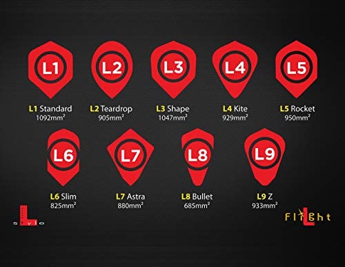 LSTYLE Dart Flights: L2 PRO Teardrop - for Soft Tip and Steel Tip Darts - White - Image 5