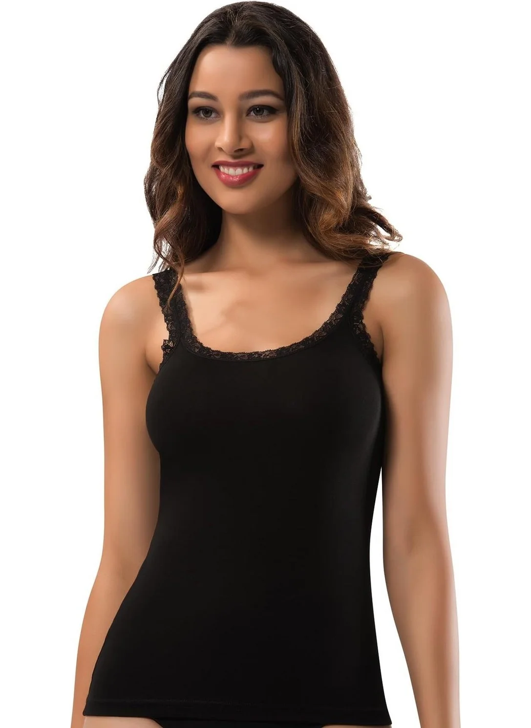 Erdem Women's Lycra Lace Strappy Undershirt 2116 - 6 Pieces