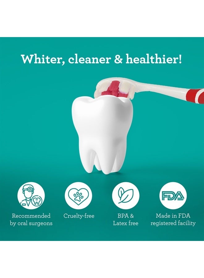 GuruNanda فرشاة أسنان زبدة على اللثة مع أكثر من 8000 شعيرات سوفتكس، شعيرات فائقة النعومة للثة الحساسة والمتراجعة، مثالية لأسنان أكثر بياضًا، 6 قطع - Image 5