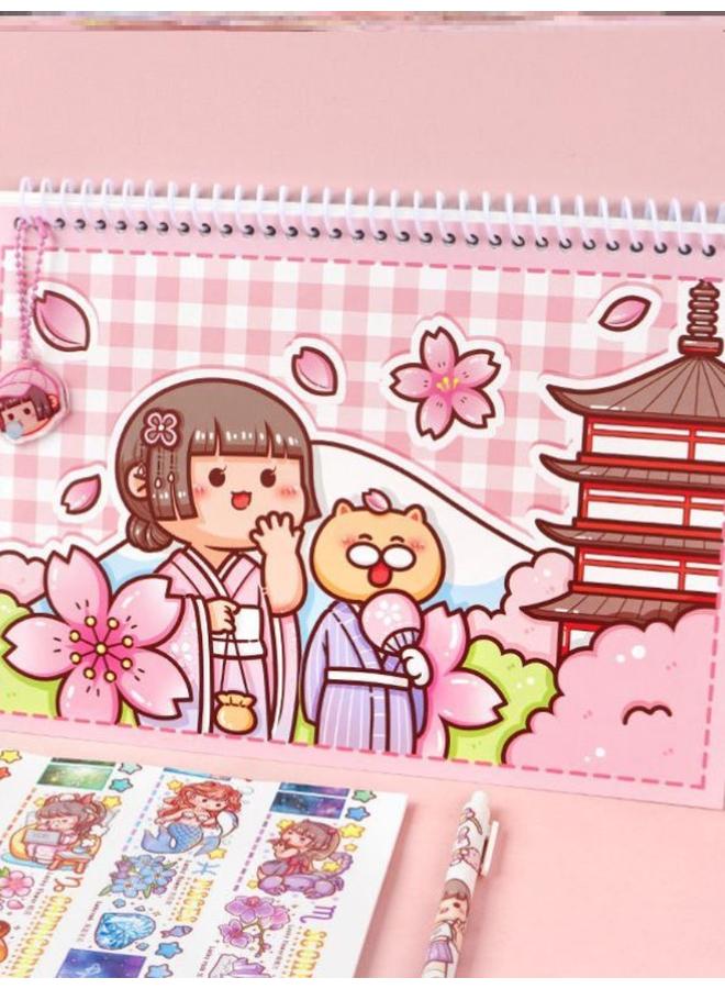 Bluejw New Small Potato Release Book Tweezers With Tape Hand Account Suit Loose-leaf Material Sticker Storage Book Span - Image 2