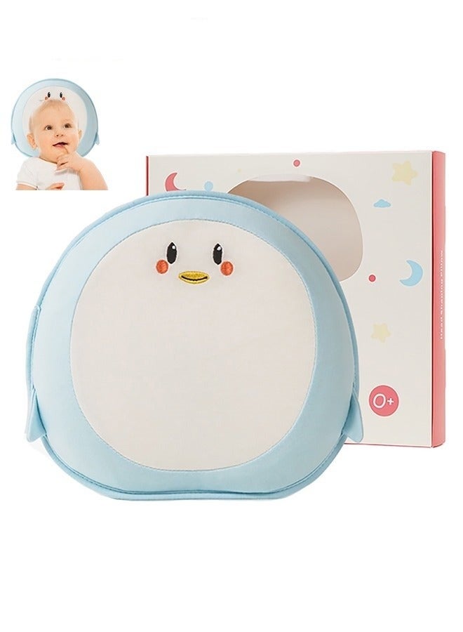 MIXDE Baby Pillow - Preventing Flat Head Syndrome (Plagiocephaly) for Newborn Baby, Nursing Sleeping Cushion Toddler Infant Pillows Memory Foam Head- Shaping Pillow and Neck Support (0-24 Months) - Image 1