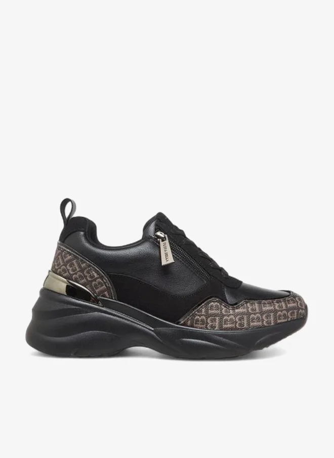Flora Bella By Shoexpress Flora Bella Women Monogram Panel Lace-Up Sneakers