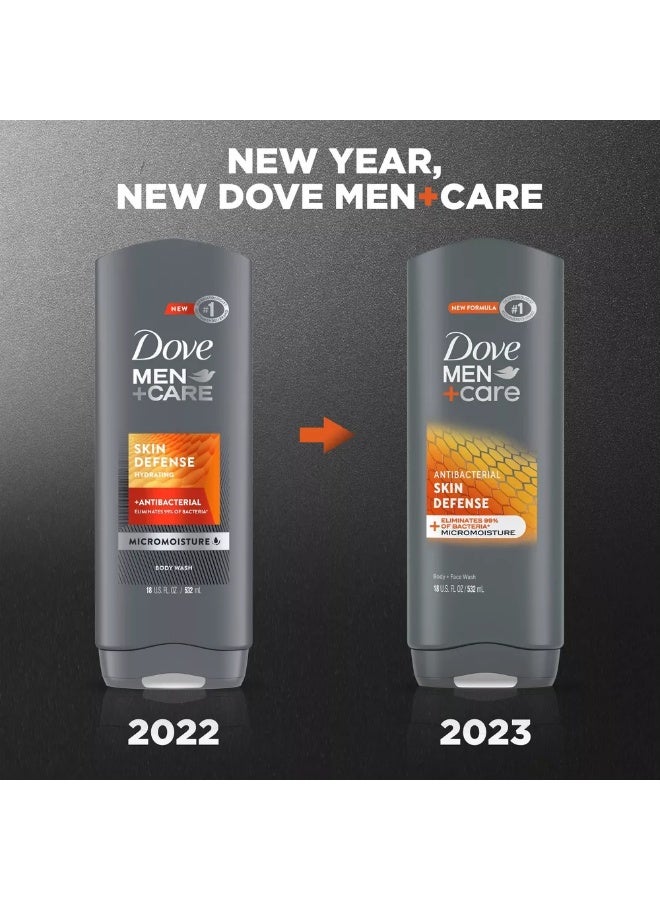 دوف من+كير غسول الجسم دوف للرجال للعناية بالبشرة للحصول على بشرة ناعمة ورطبة، يعمل على حماية البشرة من البكتيريا بفعالية مع تغذية بشرتك 532 مل - Image 3