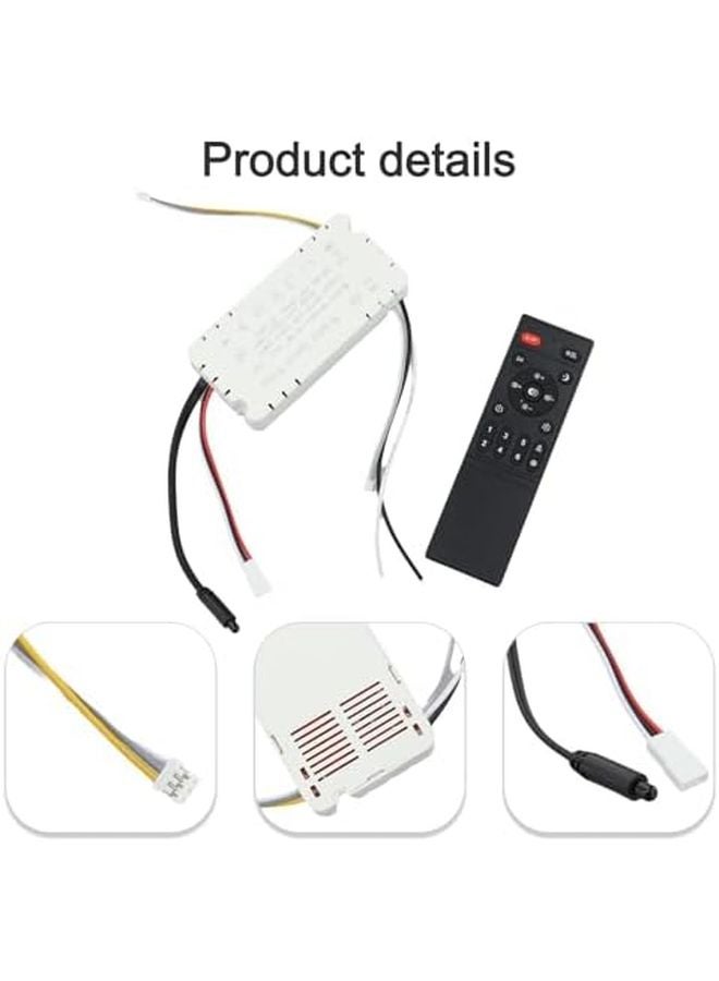 Ceiling Fan Remote Control 6 Speed Stepless Dimming Without Air Guide - Image 3